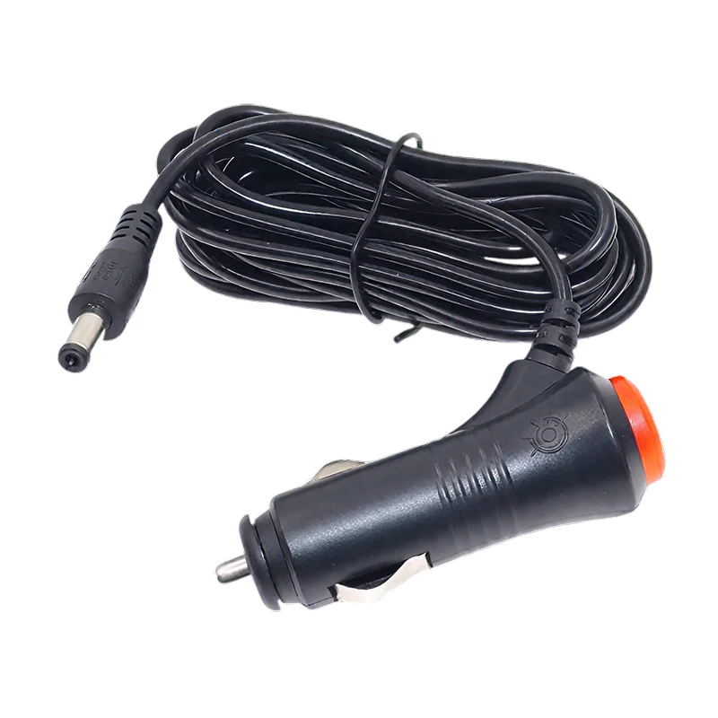 DC 5.5*2.1 Car Cigarette Lighter Socket DC 12V Converter Power Supply Charger Adapter Mal Ecable Extension Cable Plug Power E2