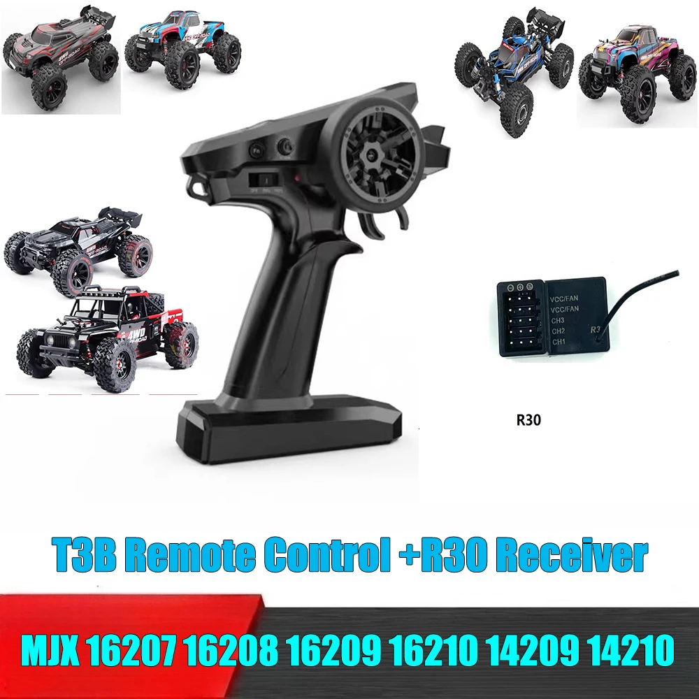 MJX 16207 16208 16209 16210 14209 14210 RC Remote Control Car Spare Parts Universal T3B Remote Control + R30 Receiver
