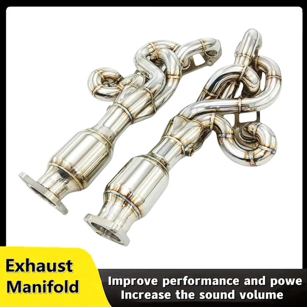 For Lexus ISF 5.0 V8 2016-2020 stainless steel automotive exhaust system head section high flow exhaust manifold