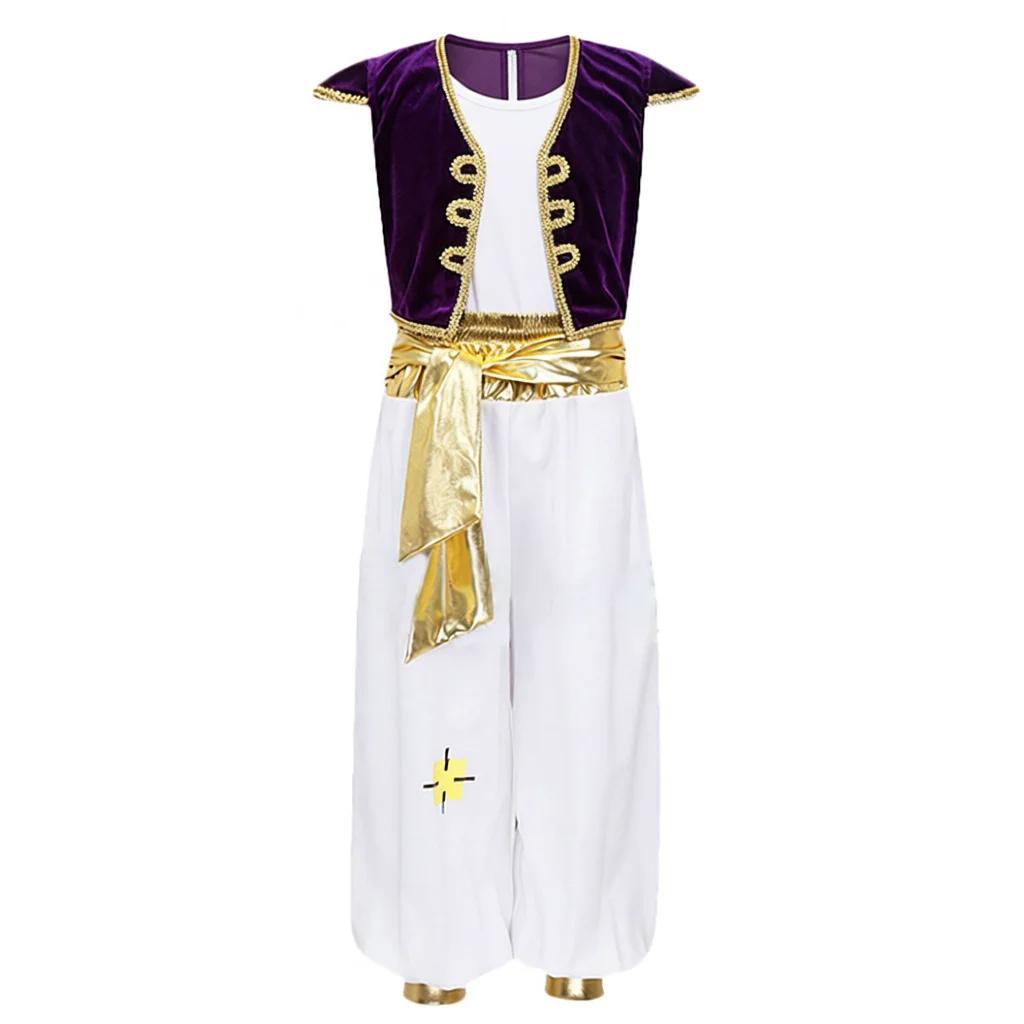 

Aladdin Magic Lamp Cosplay Costume Halloween Movie Theme Chinese Style Women's Fashionable Stage Performance Outfit Velvet Ma...