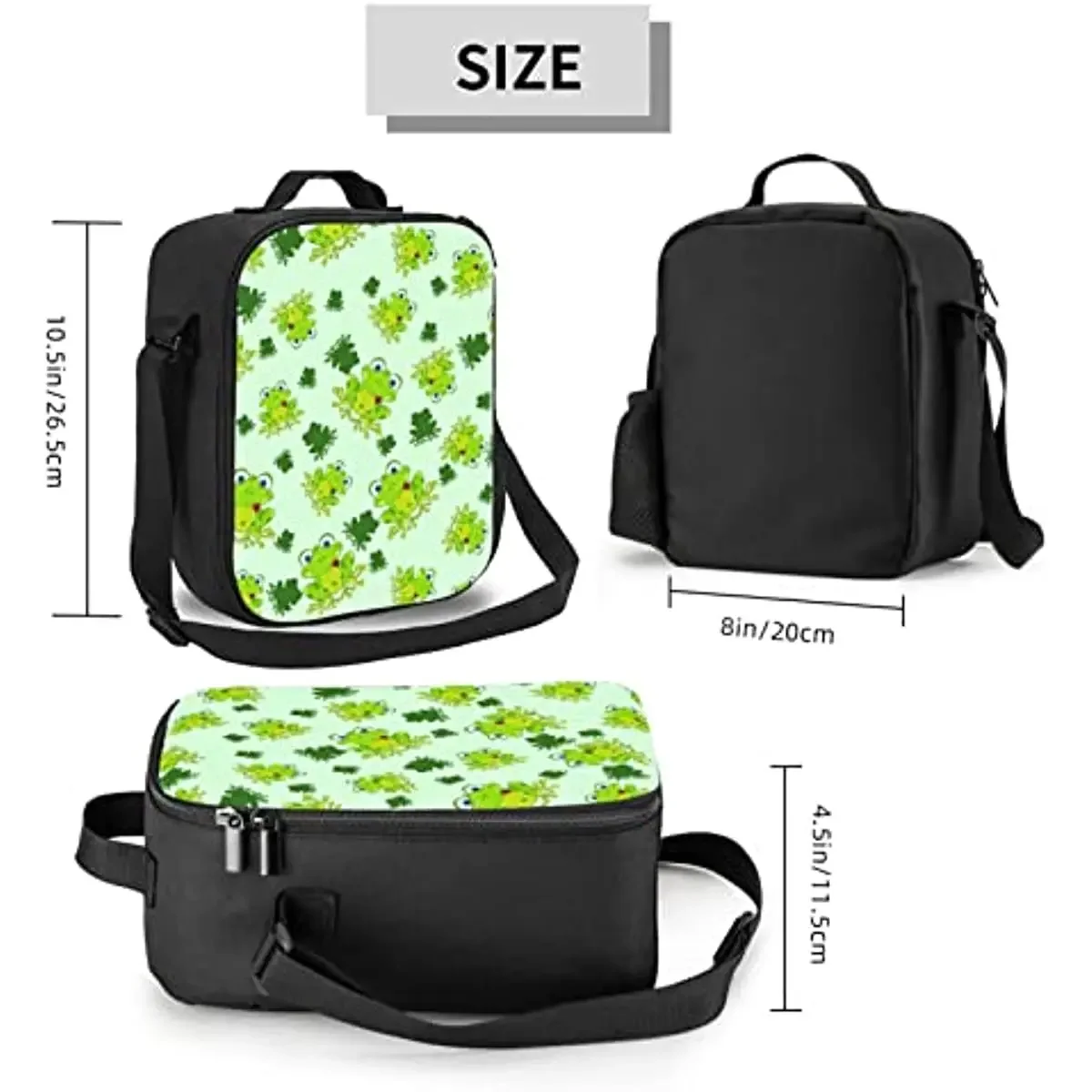 Sapos Lunch Bag Para Crianças Adultos Resistente à água Isolados Reutilizáveis Lunch Bag Lunch Sacola Para O Trabalho Piquenique Escola Ou Viagem