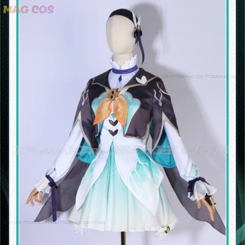 Game Honkai: Star Rail Doujin Firefly Cosplay Costume Firefly Wig Women Girls Hallowen Cos Clothes Party Suit Firefly Shoes Set