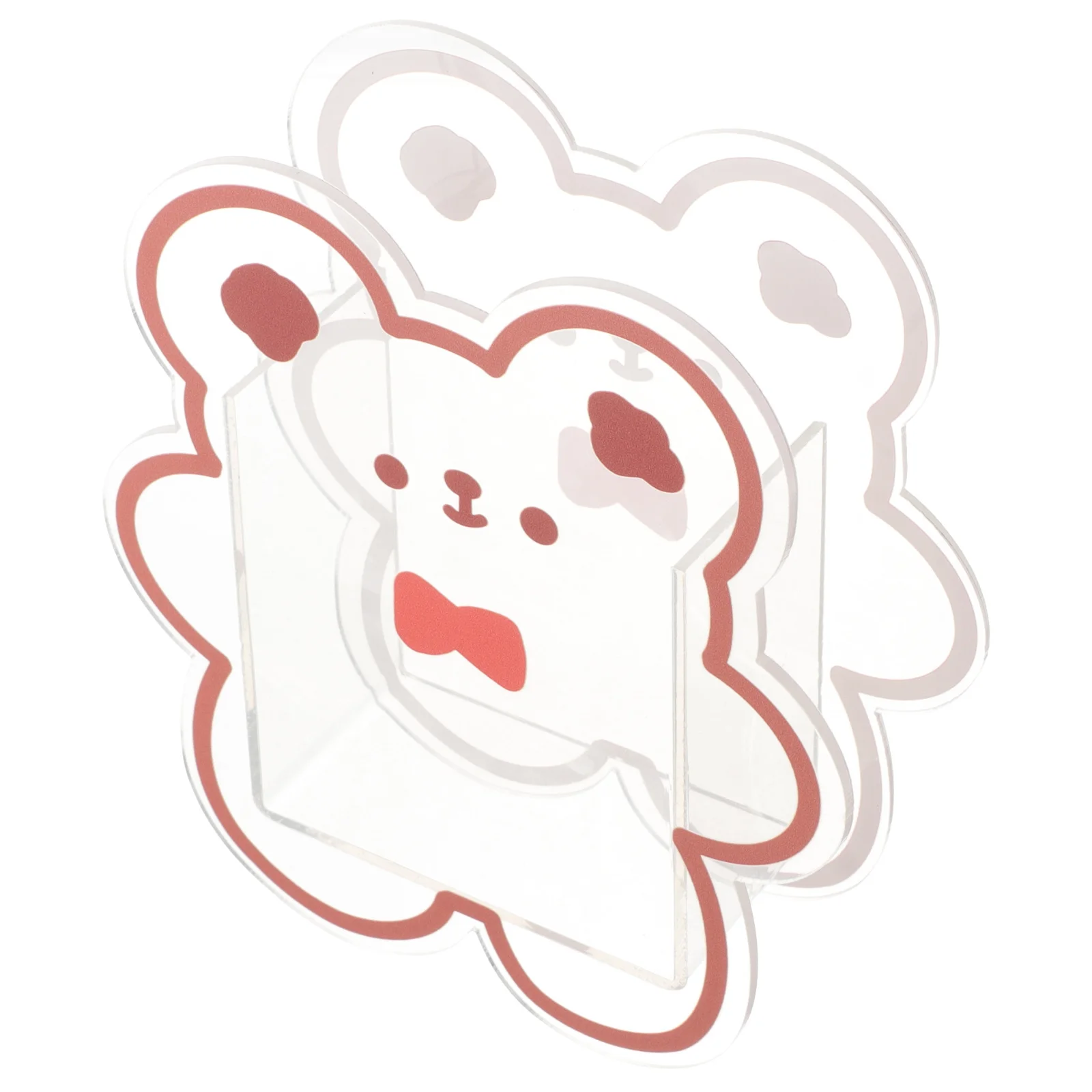 

Makeup Brush Container Acrylic Bear Organizer Multipurpose Makeup Pen Holder Desktop Large Capacity Storage Make Up Brush Holder