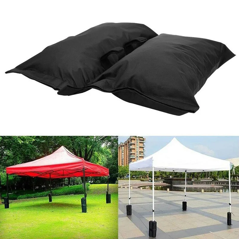 Large Size - Black Single Outdoor Tent Windproof Sandbag / Fixed Sandbag / Sunshade Anchor Sandbag / Windproof Sand Pack Bag
