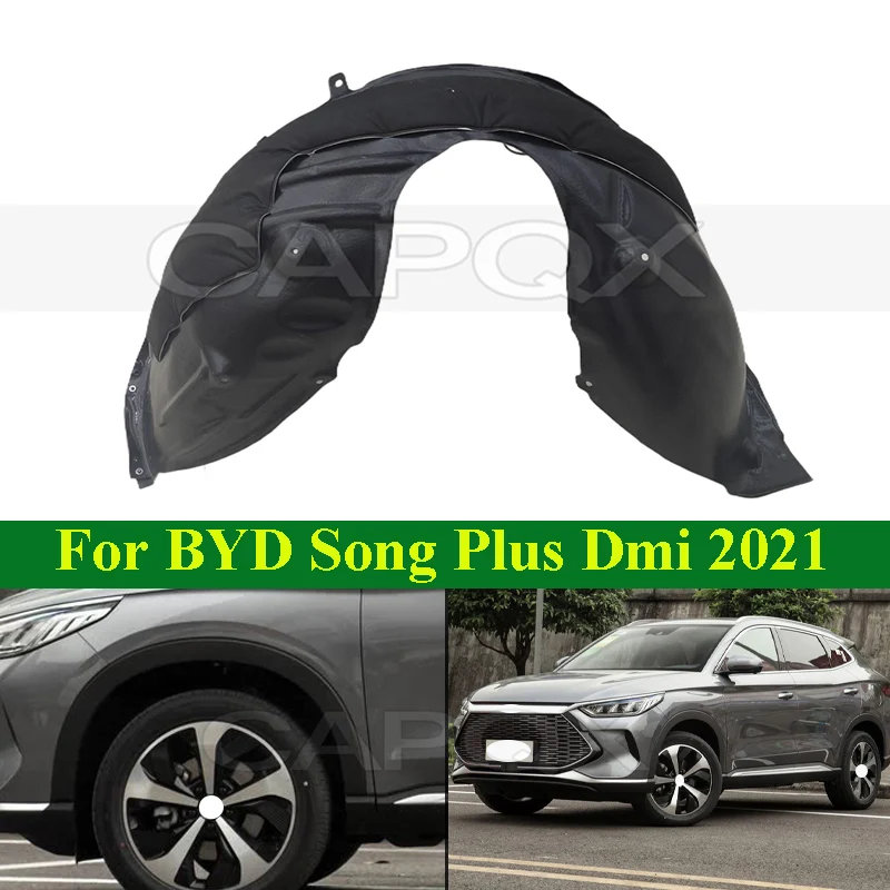 

CAPQX Front Fender Lined Mudguard For BYD Song Plus Dm-i DMI 2021 Fender Lining Inner Leaf Fender Front Wheel Mudguard