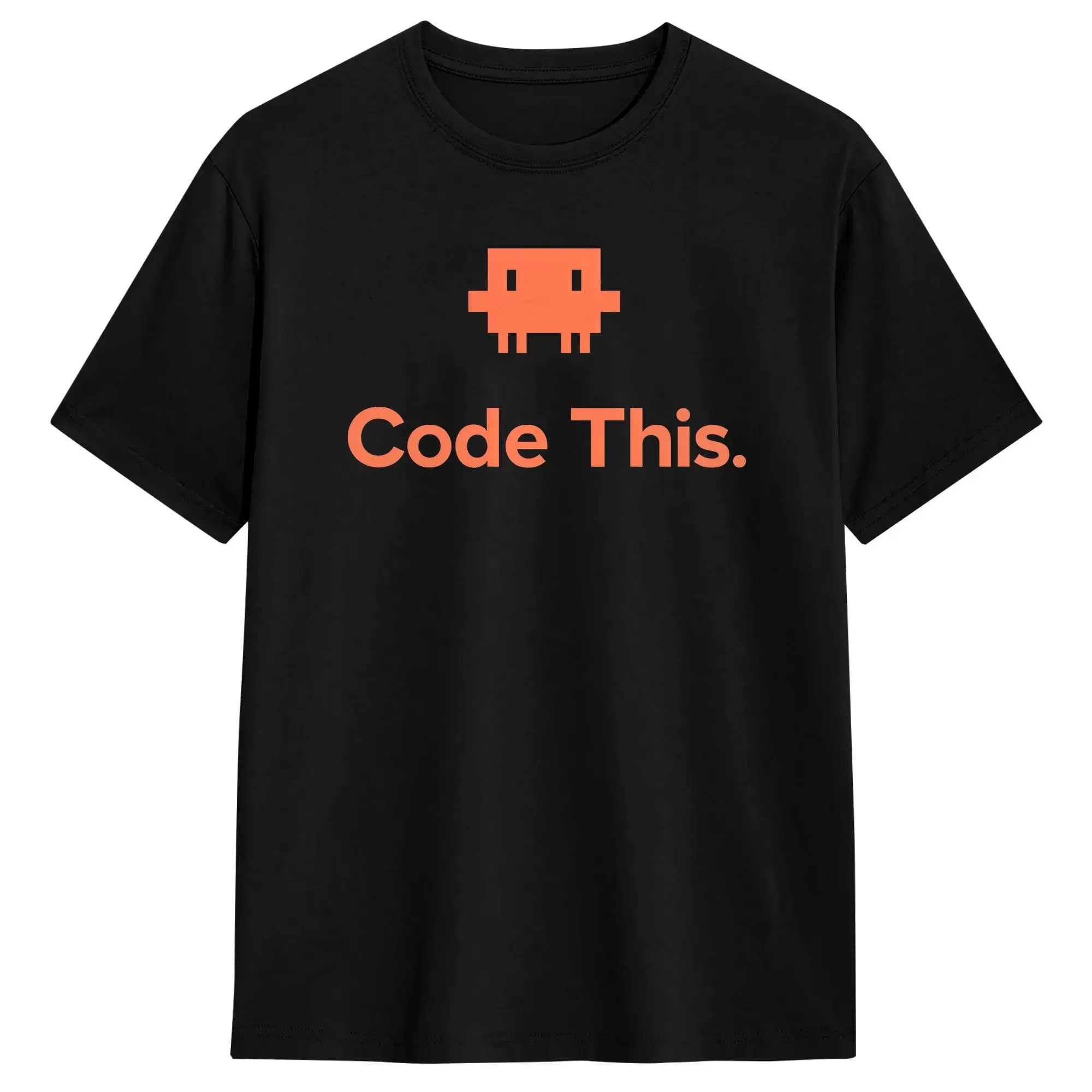 Funny 3d Orange Cube Ananx1 Ai Agent Character Claude T-Shirts Men Crew Neck Cotton T Shirt Short Sleeve Tee Shirt Clothing