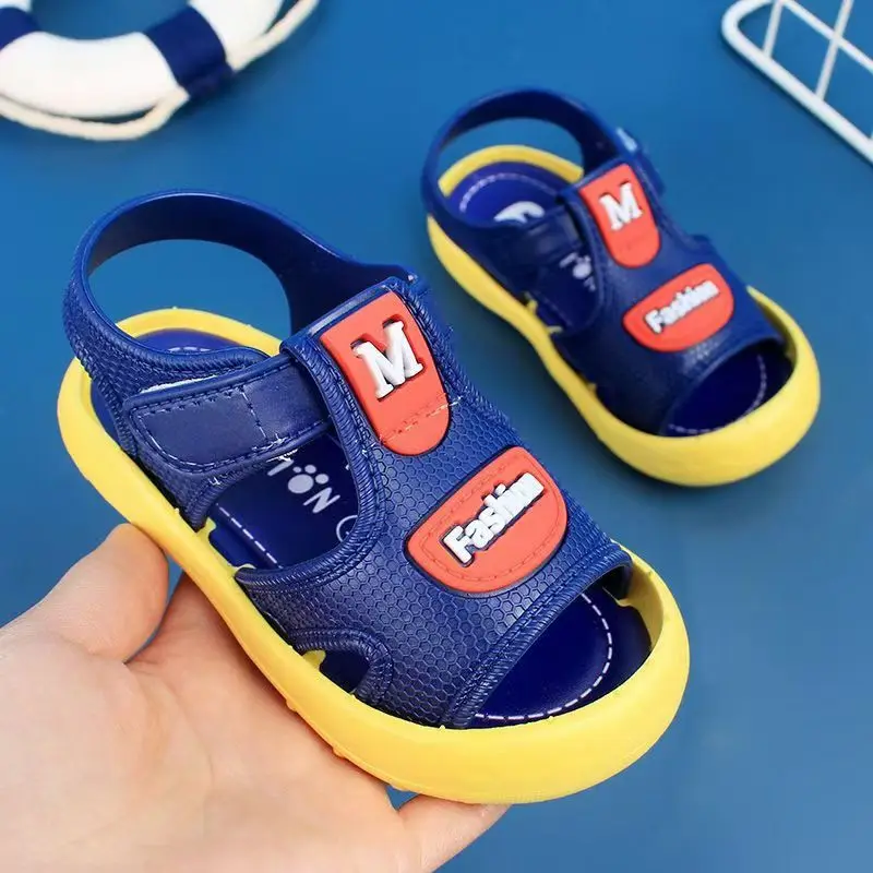 Children Sandals Students Non-slip Shoes Simple Generous Boys Girls Sandals Wear and Off Easy Soft Bottom Kids Casual Footwear