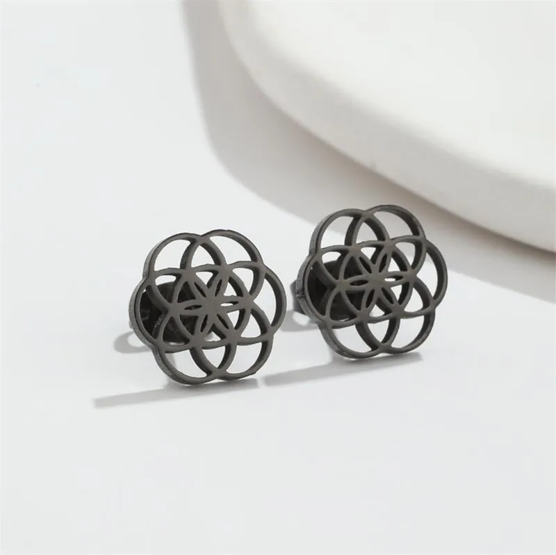 Golden Stainless Steel Mini Stud Earrings Women Everyday Jewelry Cute Leaf Boots Music Star Cactus Earings Pendientes Gifts