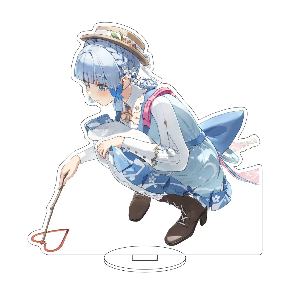 16CM Game Anime Genshin Impact‌ Kamisato Ayaka Cos Acrylic Figure Stand Chrismas Gifts Ornaments view 5