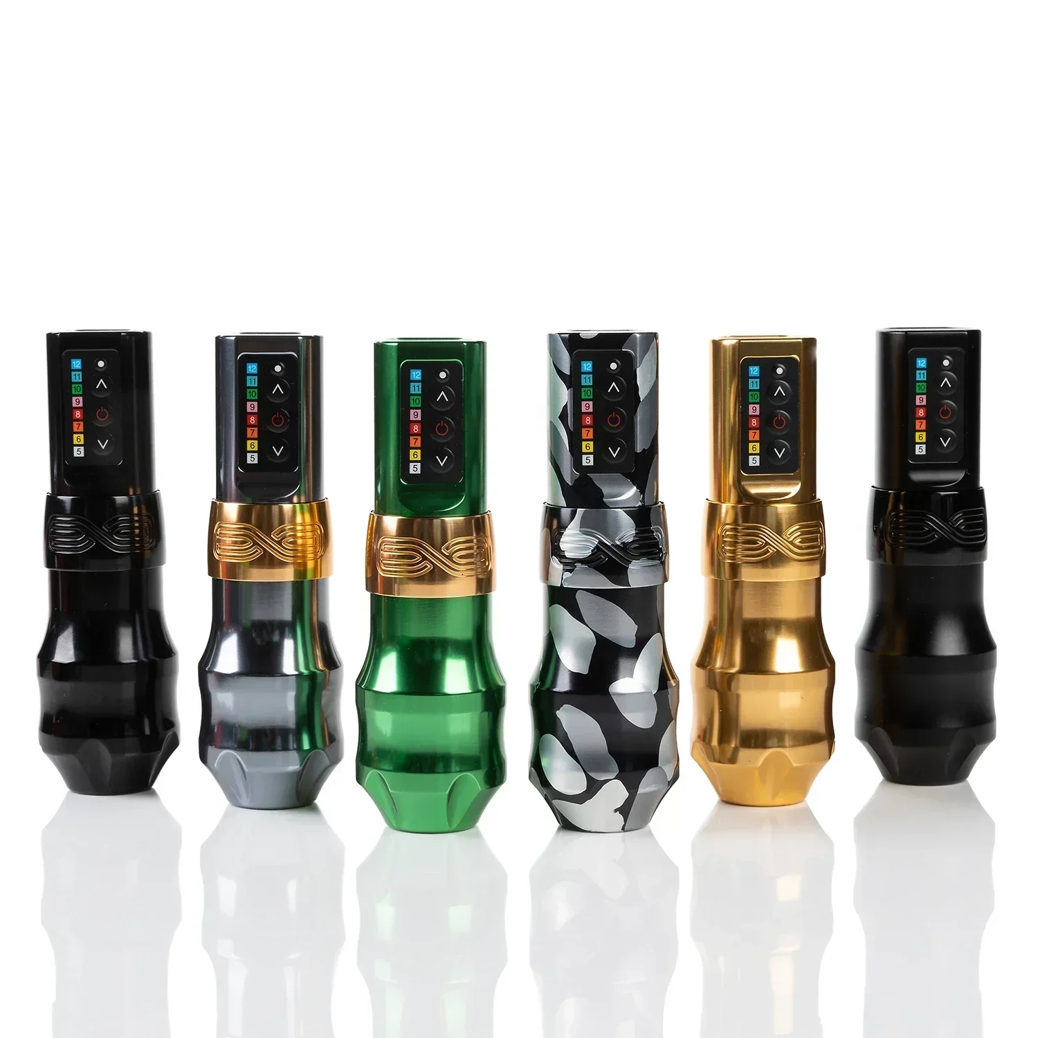 2 بطارية EXO اللاسلكية ماكينة رسم الوشم التجميلي القلم 3.5 مللي متر/4.0 مللي متر السكتة الدماغية قلم الوشم محرك كورليس قوي لفن الوشم #3