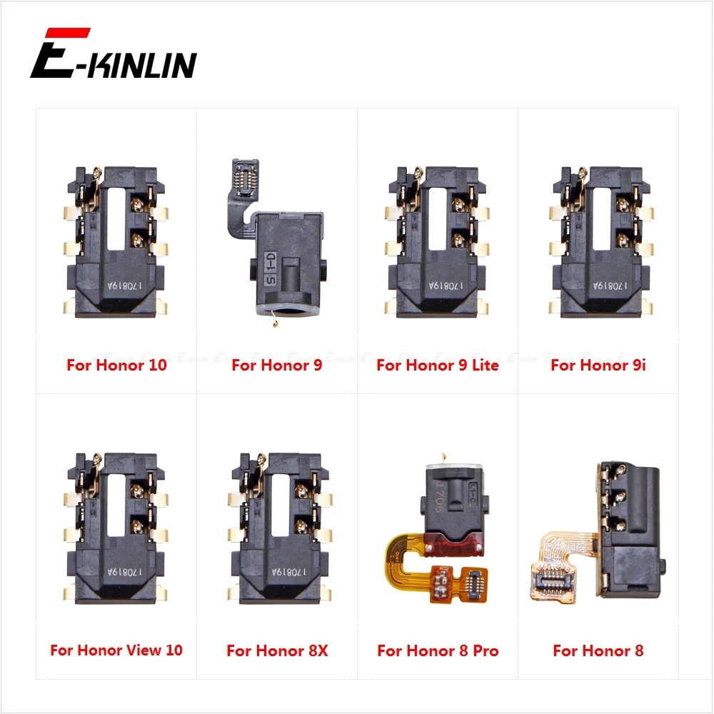 Ear Earphone Port Connector Headphone Jack Audio Flex For HuaWei Honor View 10 9 Lite i9 8X 8 Pro Repair Parts