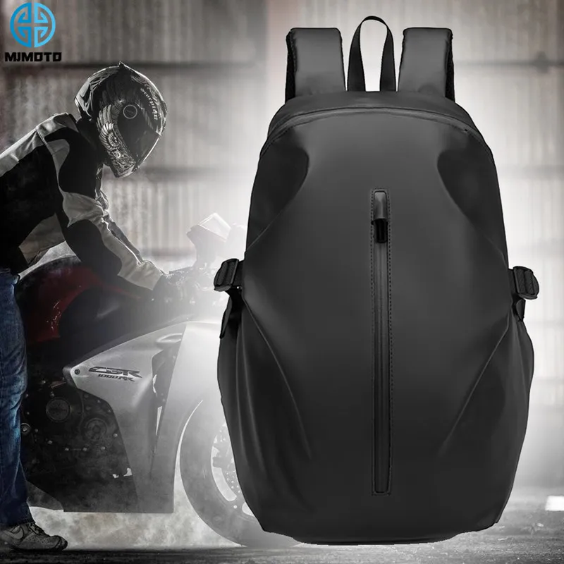 Classic Large Capacity Motorcycle Helmet Bag Waterproof Cloth Moto Motorbike Backpack Reflective Cycling Traveling Package