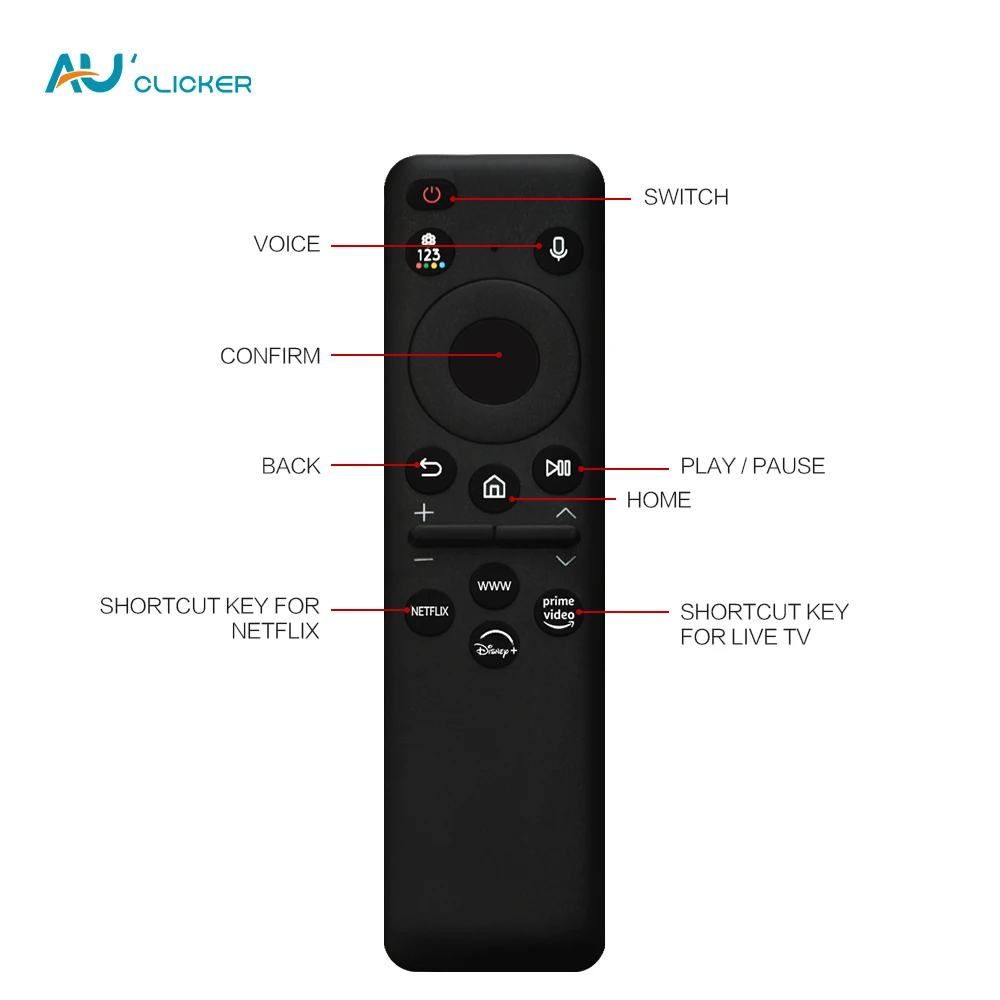 Model 2023 BN59-01432J Replacement Solar Remote Control For Samsung Smart TV Compatible With Neo QLED 8K 4K Series