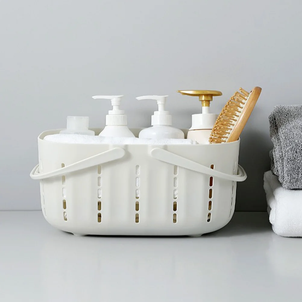 

Large Capacity Plastic Shower Basket Hollow Storage Bin For Bathroom Toiletries Shampoo Organizer Sundries Storage