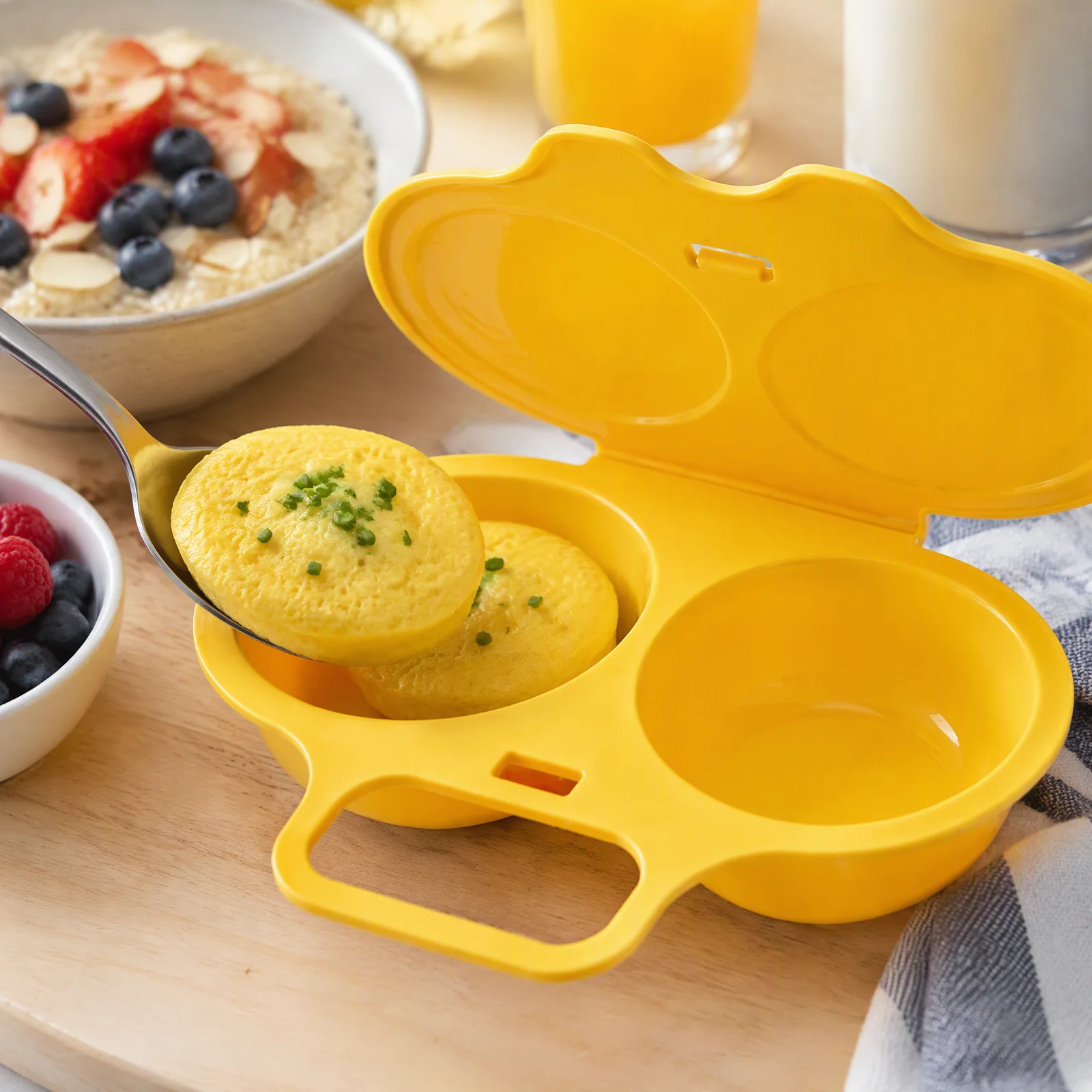 1/2/3pcs Food Grades Microwave Cooking Eggs Steamer Convenient Kitchen Cooking Mold Egg Poacher Kitchen Gadgets Fried Egg Tool