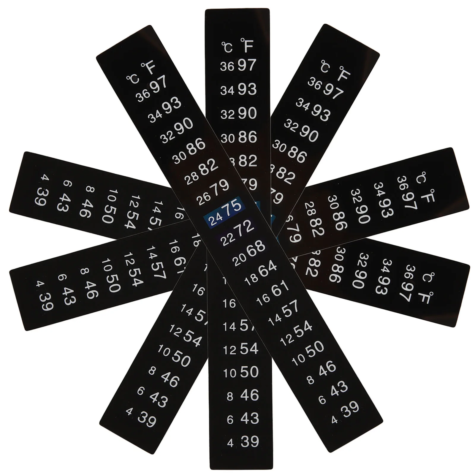 

5 Pcs Fermenter Jars Temperature Indicator Thermometer Stickers for Brewing 4 to 50C Adhesive Strips Kitchen Bar Supplies