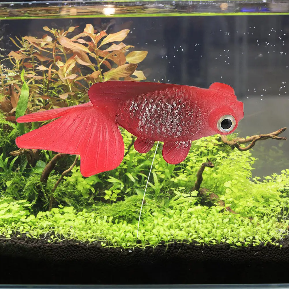 

2Pcs Realistic Glow in The Dark Silicone Simulation Fish Aquarium Decoration for Marine Tank Landscaping Vivid Fish Ornament