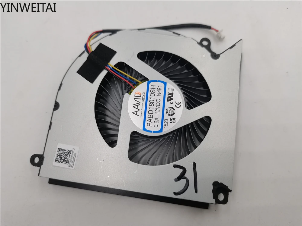 

CPU GPU Fan for MSI MS-17Q1 Titan GT77 PABD18010SH N491 PABD0A308SH N492 5v 1A
