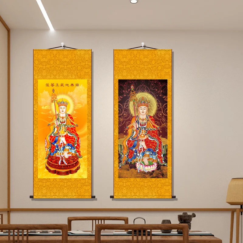 

Портрет Bodhisattva, подвесная картина, зал Будды, домашний дом, статуя Будды, статуя Будды, картина, Свиток, холст, эстетическое украшение комнаты