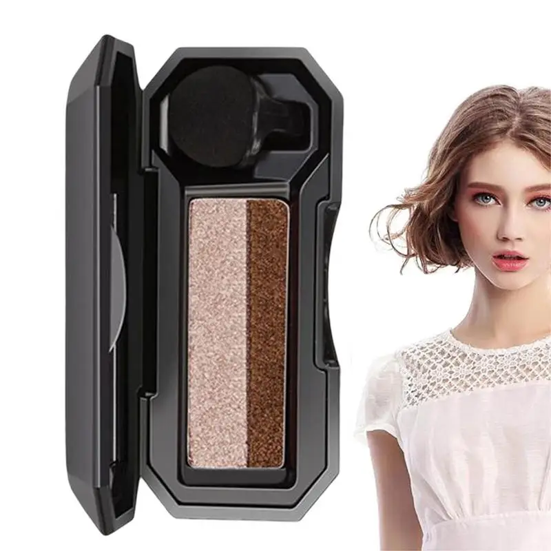 Palette di ombretti pigmentati con ombretto sfumato bicolore con tavolozza di trucco glitterata con cuscino d'aria tavolozza di trucco brillante sfumabile