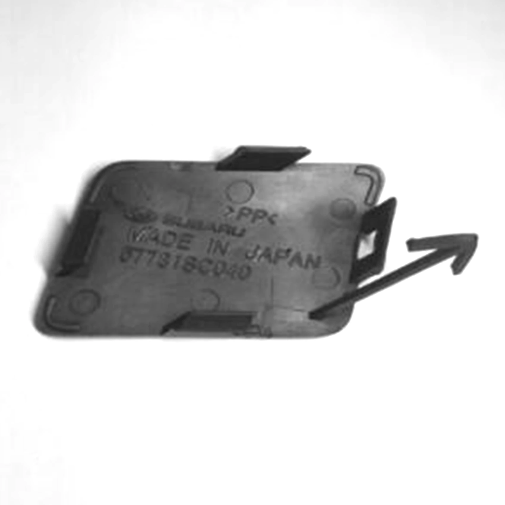 Couvercle de crochet de remorquage de pare-chocs avant, revêtement d'habillage de remorque non peint pour Subaru Forester SH 2009 – 2012