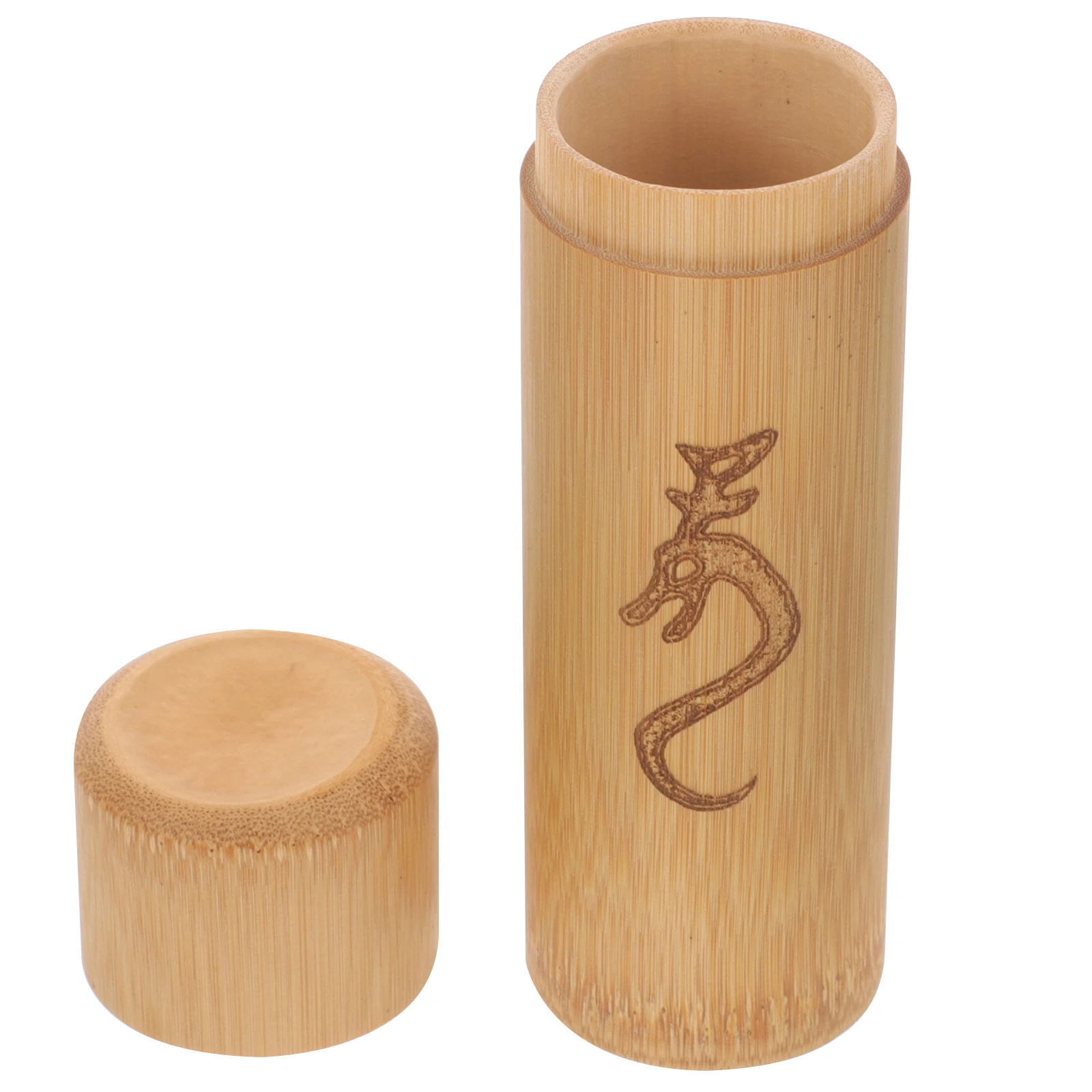 

Sturdy Bamboo Canister Airtight Spice Storage Jar For Coffee Beans Travel Use Multi-Purpose Sealed Bamboo Tube Container