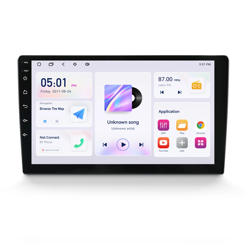 Mekede 9 / 10 Zoll Autoradio Multimedia-Player 1280*720 Universelles Steuergerät Android 15 Navigation GPS Intelligente Systeme Kabelloses Carplay AUTO – Detail 4