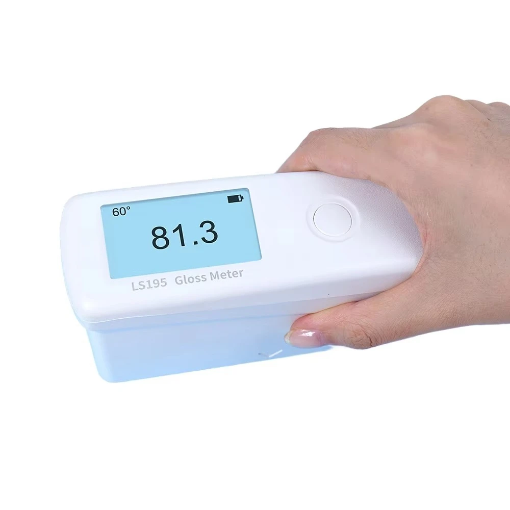 Linshang LS197 Electronic Digital Gloss Meter 20/60/85 Degree Three-Angle for Metal Plastic Marble & Paint