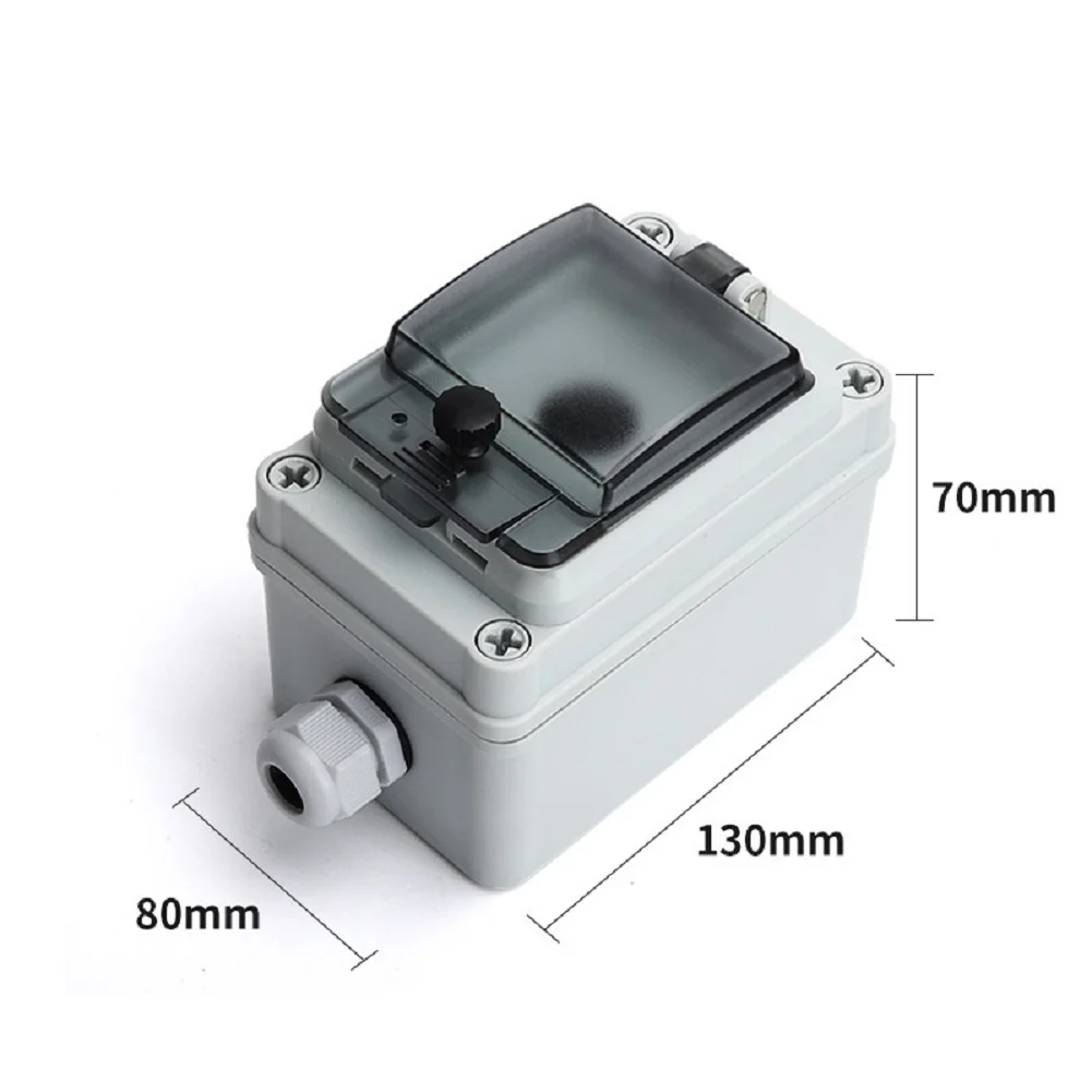 1pc caixa de botão de controle à prova dwaterproof água único furo ao ar livre interruptor de botão de parada de emergência cogumelo auto-travamento interruptores de botão