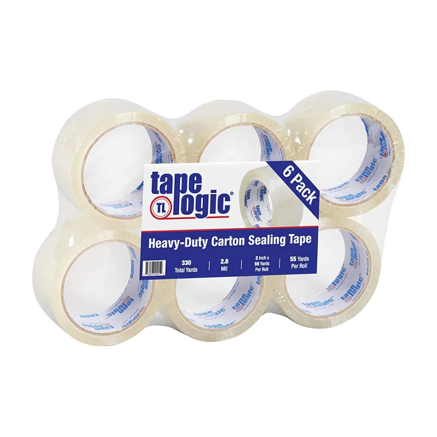 

Packaging Tape for Boxes, 2in x 55 Yards, 6-Pack | Clear Acrylic Tape Strong for Packing, Mailing, Boxing, Package, Ship