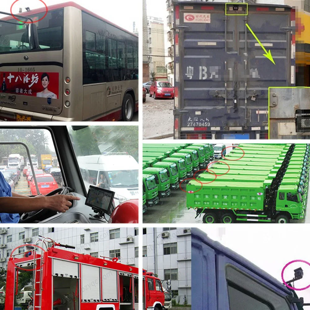 170 °   AHD 1080P Auto-Rückfahrkamera für LKW-Monitor Paking Einfache Installation 12-24V Bus Nachtsicht-Rückfahrkamera