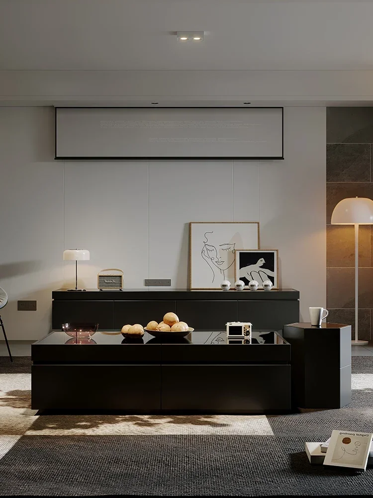 Table de Rangement Moderne Simple et Légère, Luxe, Salon, Petit Appartement, Pieds Hauts