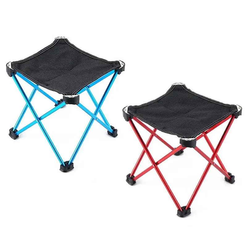 

Camping Folding Stool Aluminium Alloy Storage Chair MIni Fishing Chair Picnic Lighweight Furniture For Outdoor Hiking Camping