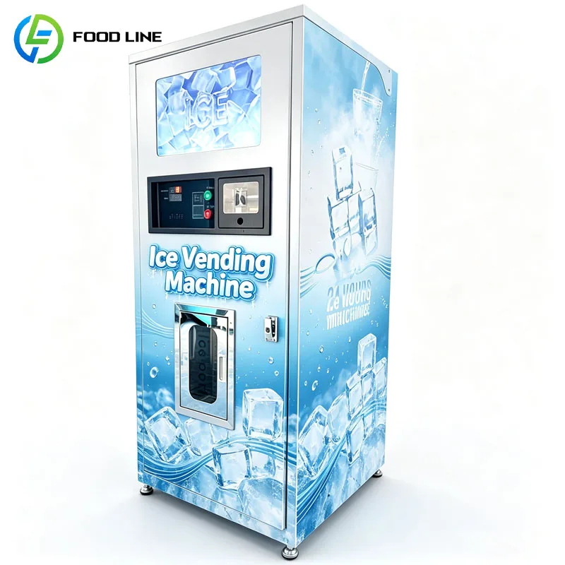 Self Service Ice Vending Machine Automatic Commercial Ice Maker For Supermarket Store Beverage Shop Customized