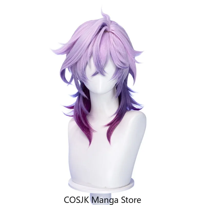 Game Genshin Impact Cosplay Wig Durin Game Character Cos Wig Natural Fake Scalp Mixed Color Highlight Short Synthetic Hair view 6