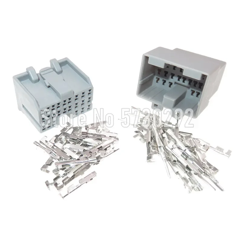 24P Car Unsealed Plug 316372-6 Auto Engine Gearbox ECU Male Female Docking Connector Wiring Harness For Ford Mondeo