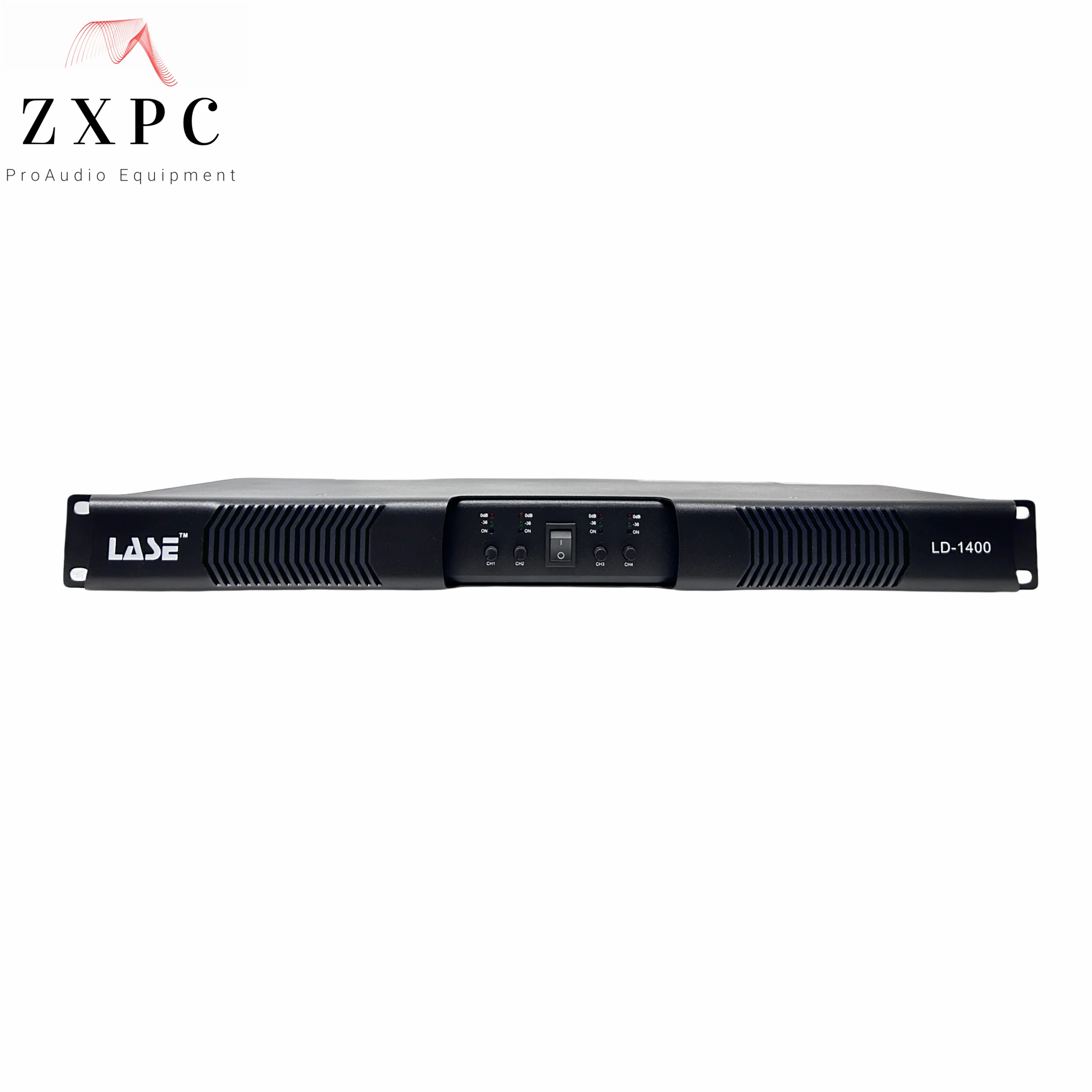 LASE LD-1400 Power Amplifier 4 Channel x 350 RMS Watts @ 8Ω Class D, 500 @ 4Ω