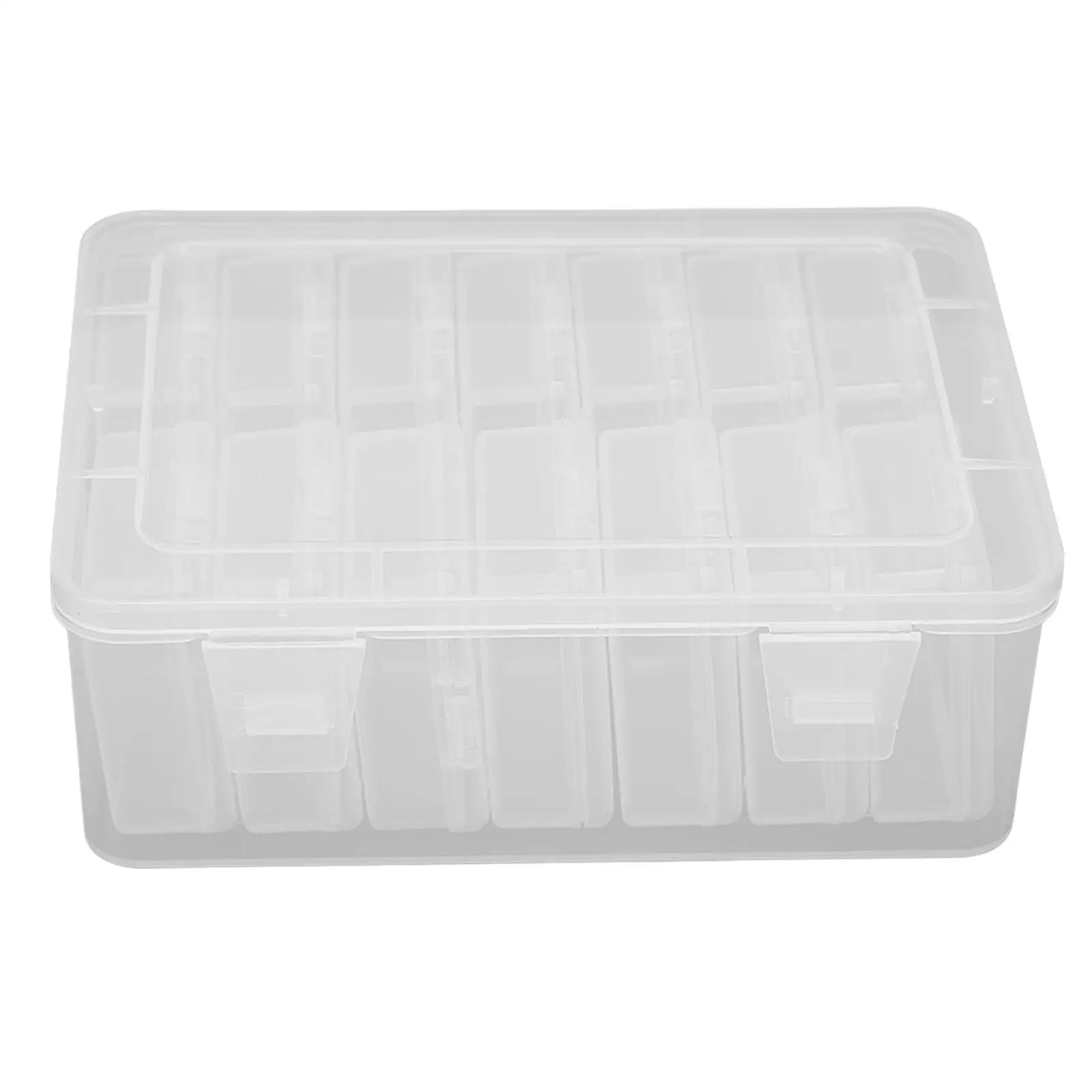 Boîte de rangement transparente pour éponge de beauté, houppette de poudre, 14 petites boîtes pour l'artisanat, les perles et pour un usage quotidien