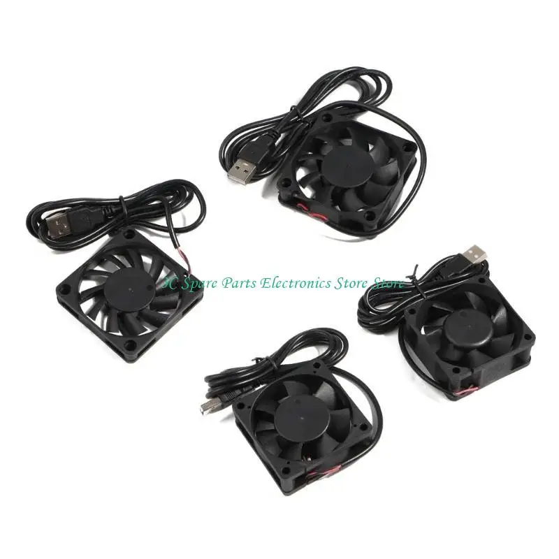 SZ 60mm 5V USB Connector Quiet Cooling Fan for DIY Cooling Router Game Box