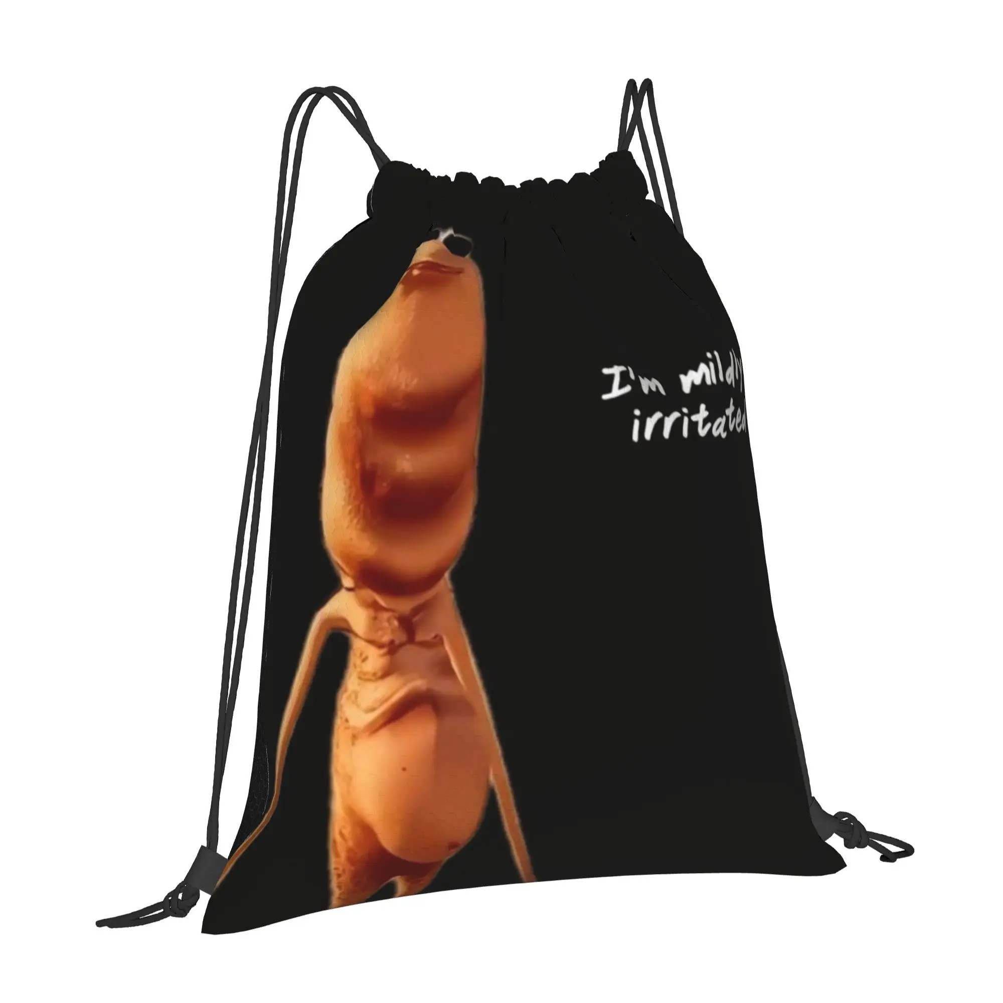 Marcus The Worm 14 Marcus The Worm Multi-function Pocket Men Women Storage Backpack Teenager Travel Bag Print Drawstring Bags
