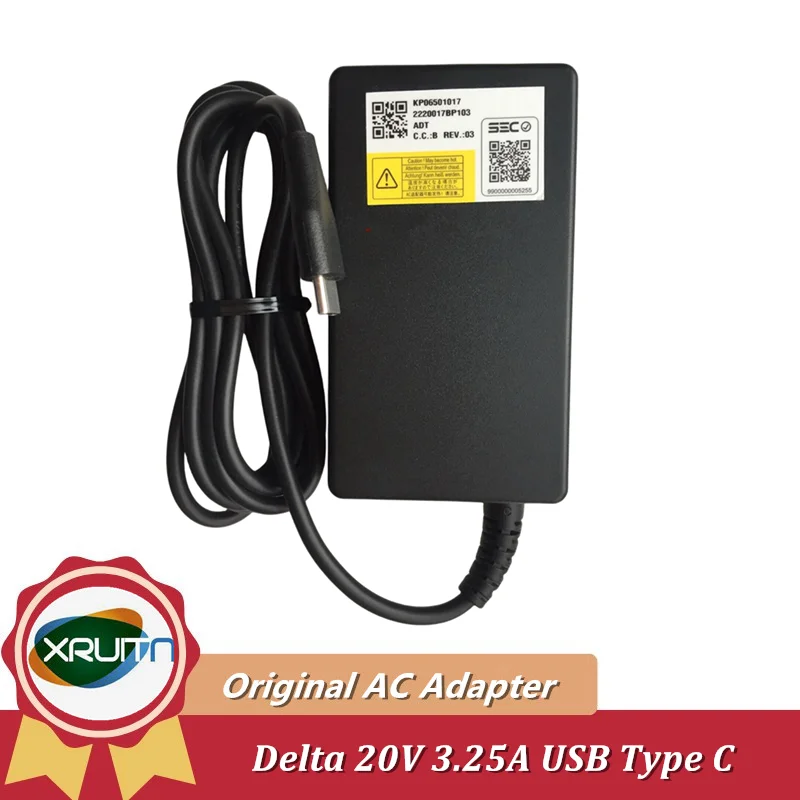 New Original OEM For Acer 65W Charger TravelMate P6 TMP614P-52 ADP-65KE B Laptop Power Supply 20V 3.25A USB-C Type C AC Adapter