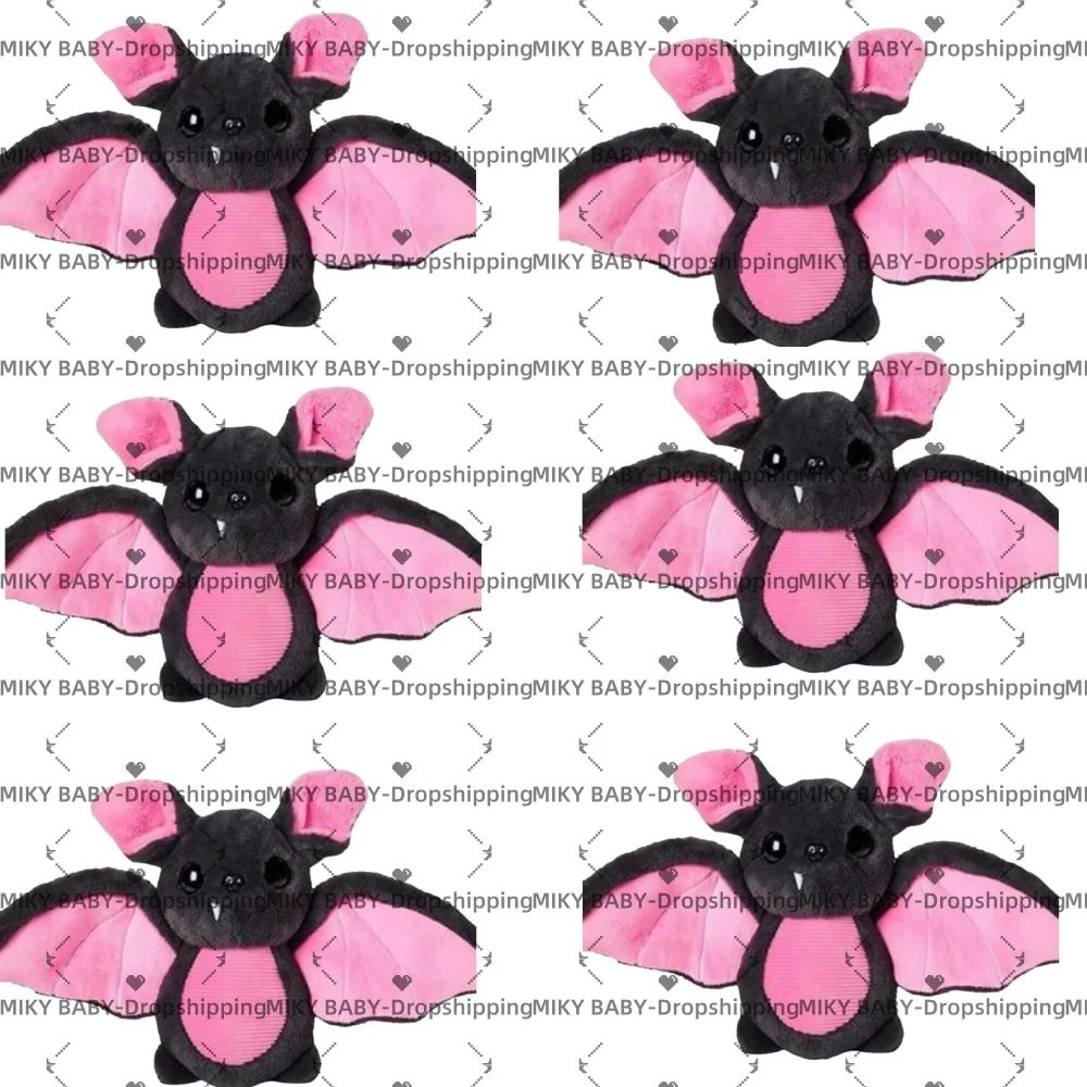 

New Dark Series Pink Bat Doll Plush Toy Halloween Decorative Decoration Funny Gifts 35CM Soft PP Cotton Stuffed Toys Wholesale