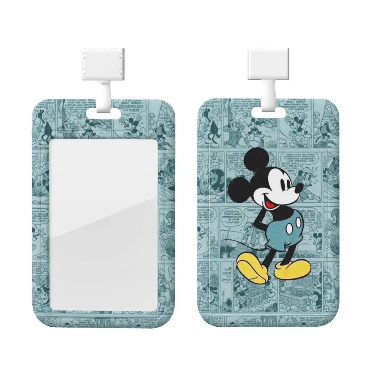 

Custom Mickey Mouse Credit Card Holders Neck Strap Lanyard ID Badge Card Holder Women Men Cartoon Schools Engineers Card Holder