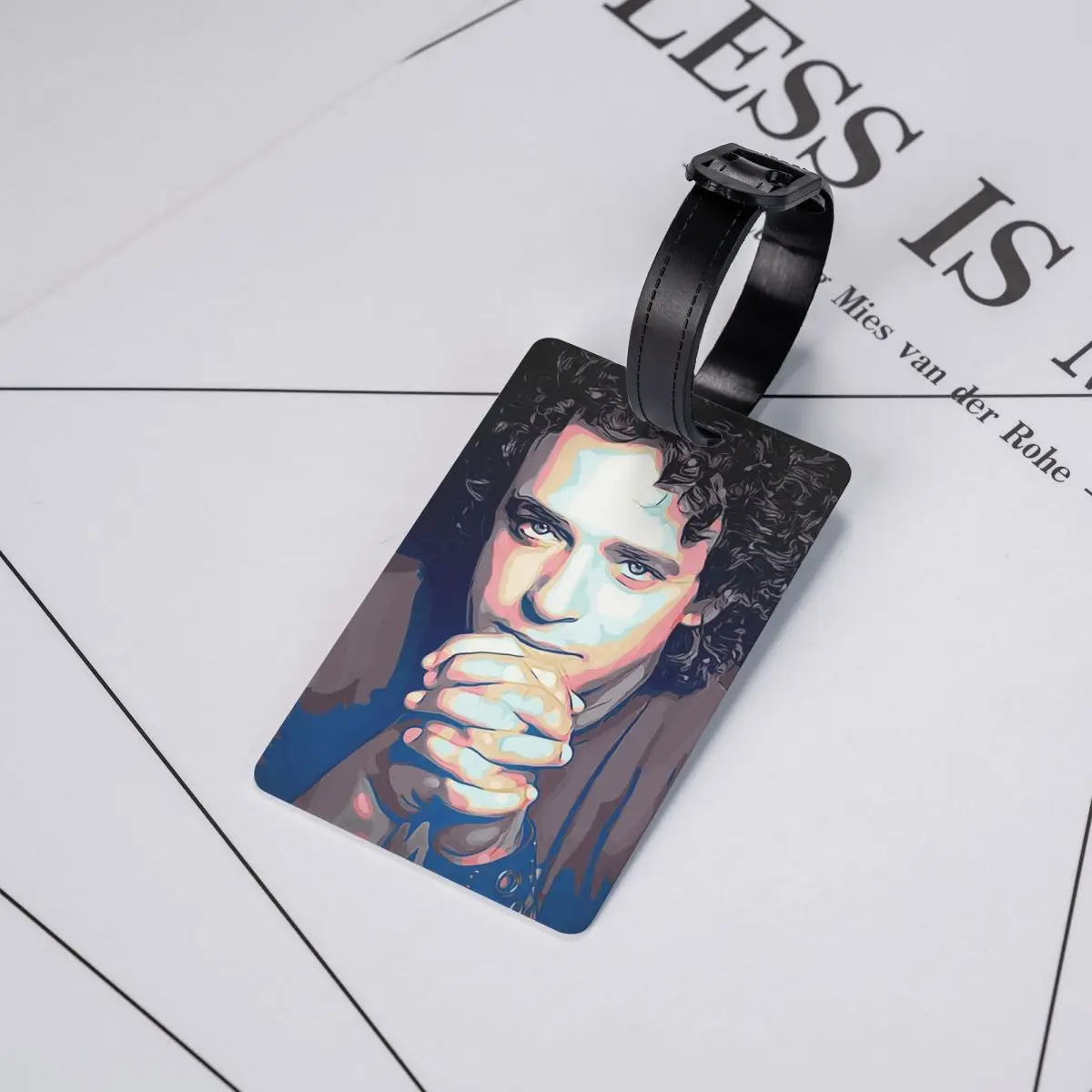 

Музыкальные бирки для багажа Gustavo Cerati, аксессуары для чемоданов, бирка для багажа, держатель для бирки, идентификатор, имя, адрес