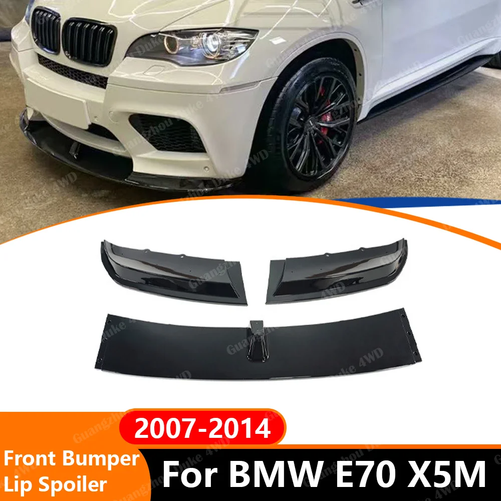 Spoiler Delantero, Lip Splitter y Difusor para BMW E70 X5M 2007 2008 2009 2010 2011 2012 2013 2014, Accesorios de Spoiler