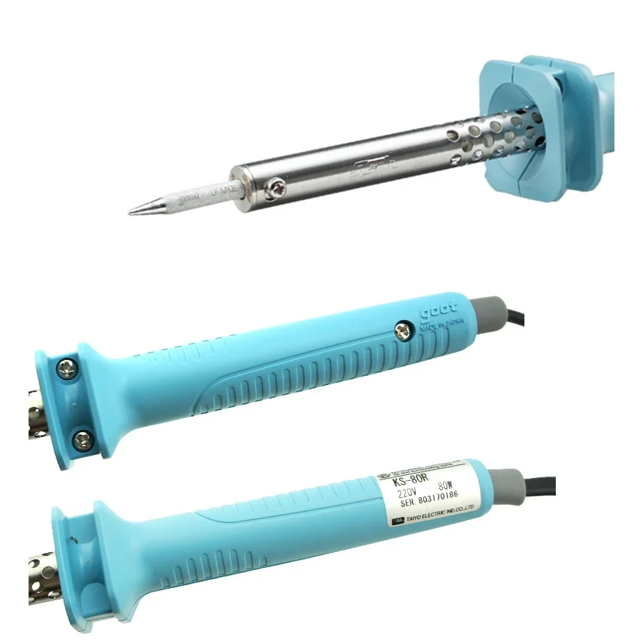 GOOT General Electronics Soldering Iron + AC Plug with Sharp Welding Tip 30/40/60/80/100W NO.KS-30R|KS-40R|KS-60R|KS-80R|KS-100R