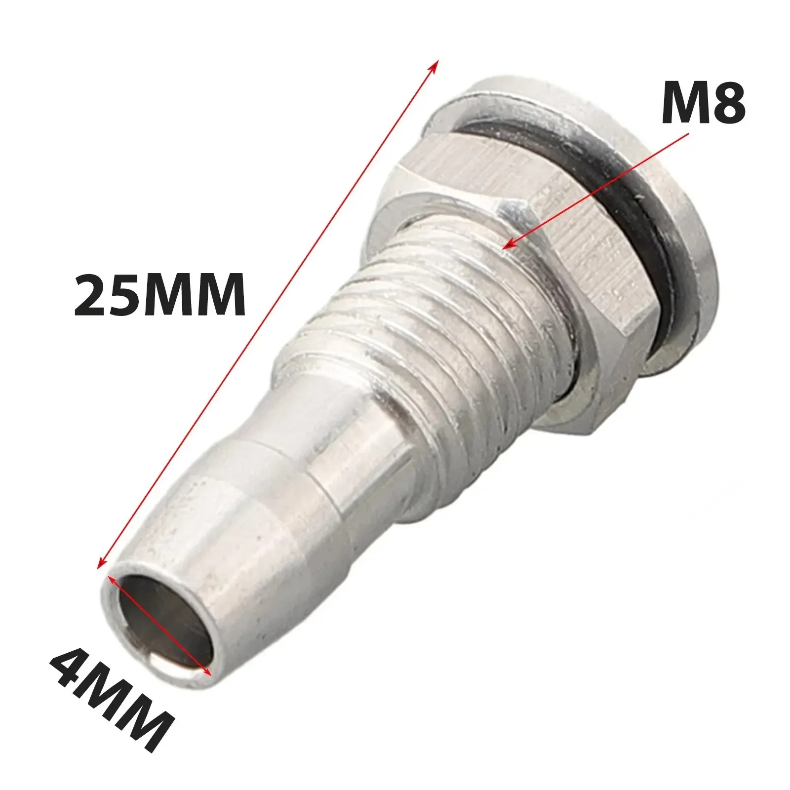 2 stücke M6/M8 Wasser Motor Kühlung Outlet Düse 20mm/25mm Joint Sprayer Auto Wischer Jet düse Aluminium Legierung Für RC Modell Boot