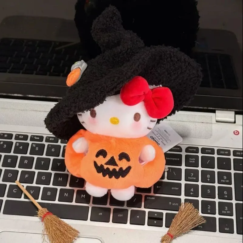 

MINISO Sanrio Hello Kitty Bag Lovely 2025 Хэллоуин Только Кошелек или Лечебная Кукла Брелок Плюшевая Милая Кукла Аниме Новый Каваи Подарок