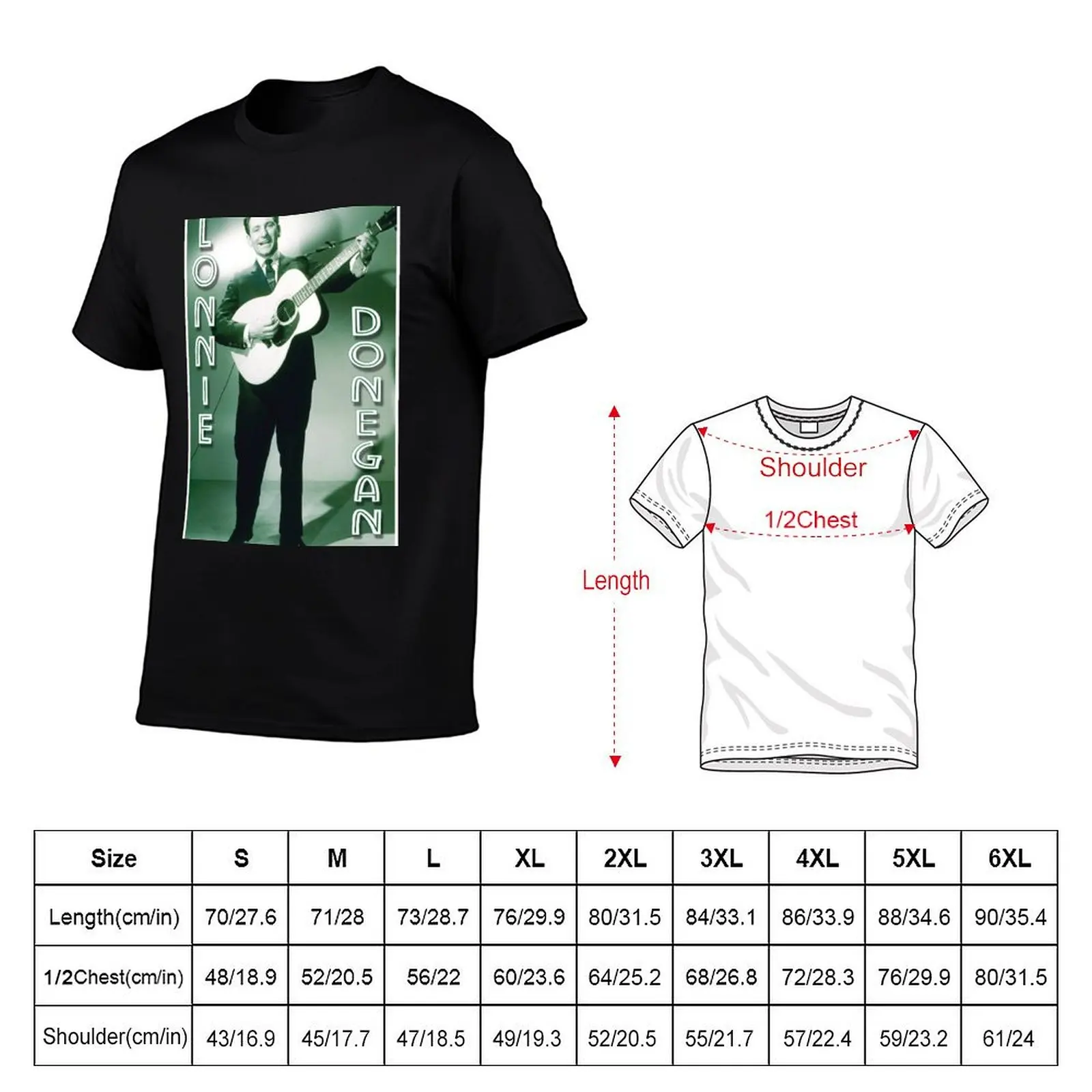 Lonnie Donegan T-Shirt anime tshirt t shirts for man pack white funny t shirts man T-shirt