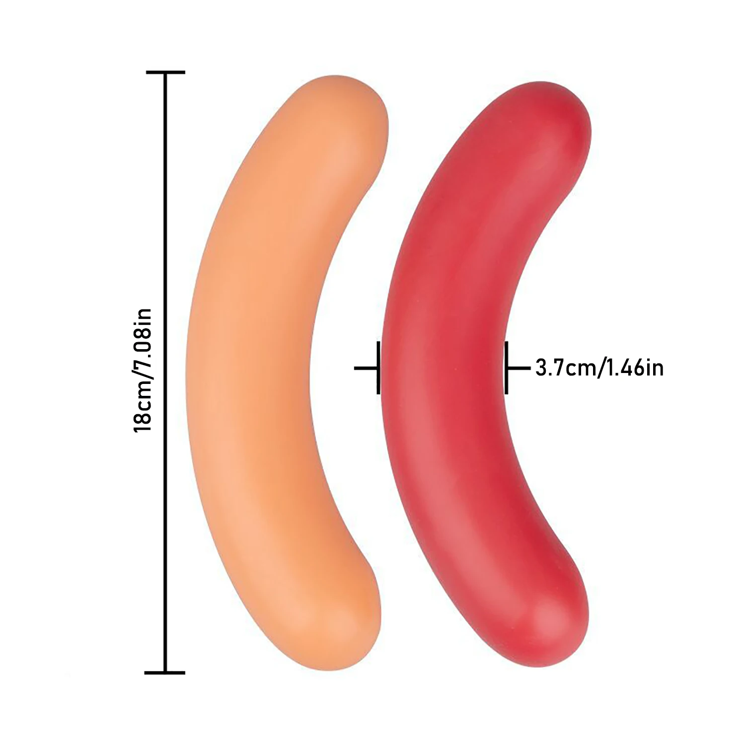 Sex Products Hot Dog Anal Plug Dildos Soft Anal Dilator Sex Toys Stimulate Anus and Vagina Anal Masturbation Butt Plug Penis